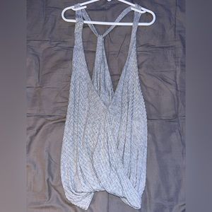 Grey Free People Tank Top